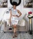 EVE Print Sleeveless Tops And Short 2 Piece Set(With Mask) QYXZ-9931