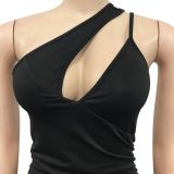 EVE Fashion Sexy Slant Shoulder Dress SHA-3806