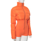 EVE Cotton-padded Clothes Tight Romper GDSF-K23RP476