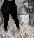 EVE Plus Size Casual High Waist Slim Jeans GXJF-Amy28-339xt118