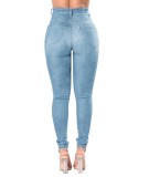 EVE Fashion High Waist Holes Pencil Jeans GXJF-Amy33-207sj28