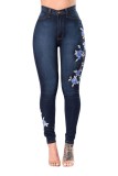 EVE Embroidered Low Rise Pencil Jeans GXJF-Amy35-311ss14