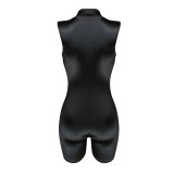 EVE Sexy Zipper Tight Romper YMT-6405