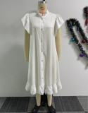 EVE Solid Color Sleeveless Loose Midi Dress NY-10739