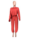 EVE Long Sleeve Loose Split Skirt Two Piece Set YMT-6163