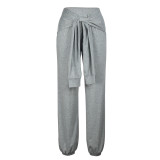 EVE Casual Loose Sport Tie Up Pants XHSY-19665