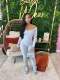 EVE Solid Color Long Sleeve Jumpsuit GBGF-55008