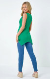 EVE Fashion Sleeveless Solid T Shirt XHXF-401