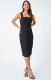 EVE Sleeveless Square Neck Slim Midi Dress XHXF-402