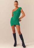 EVE Sexy Single Shoulder Bodycon Dress GFQS-DCL052