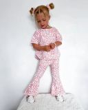 EVE Kids Girl's Lips Print And Flare Pants 2 Piece Set GYAY-M8070 