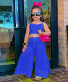 EVE Kids Girl's Sleeveless Vest And Wide Leg Pants 2 Piece Set GYAY-M8024 