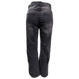 EVE Fashion Washed Denim Wide Leg Jeans WAF-77655