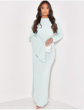 EVE Solid Color Long Sleeve Maxi Dress LS-0405