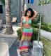 EVE Knits Color Block Bandage Beach Bikini 3 Piece Set CM-8713