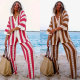 EVE Stripe Sweater Loose Two Piece Pants Set FSXF-572