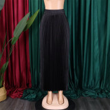 EVE Fashion Big Swing Pleated Half-body Skirt GCZF-8532