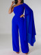 EVE Solid Color Single Shoulder Fashion Jumpsuit GCZF-8560