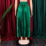 EVE Fashion Big Swing Pleated Half-body Skirt GCZF-8532