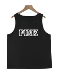 EVE Plus Size V Neck Letter Print Vest XMF-348