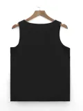 EVE Plus Size V Neck Letter Print Vest XMF-348