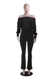 EVE Casual Solid Color Bat Sleeve Drawstring Jumpsuit YS-2407