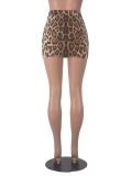 EVE Sexy Leopard Print Nightclub Mini Skirt MZ-2857