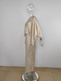 EVE Sexy Off Shoulder Tops And Long Skirt Suit MUE-8058