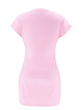 EVE Solid Color Fashion Casual Dress SFY-407