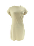 EVE Solid Color Fashion Casual Dress SFY-407