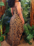 EVE Leopard Print Sling Loose Dress SFY-404