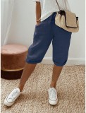 EVE Casual Solid Color Five-minute Pants GYSM-W0739