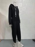 EVE Solid Color Hooded Loose Jumpsuit GYSM-W0729