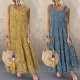 EVE Plus Size Fashion Sleeveless O Neck Print Dress GYSM-W0094