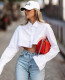 EVE Long Sleeve Solid Color Short Shirt GYSM-W0306