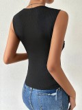 EVE Solid Color Sleeveless Slim Tank Tops GYSM-W-3020