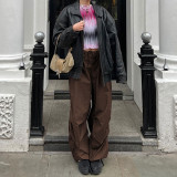 EVE Drawstring Fashion Wide Leg Casual Pants GYSM-W0508