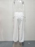 EVE Drawstring Fashion Wide Leg Casual Pants GYSM-W0508