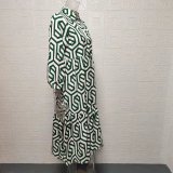 EVE Long Sleeve Print Lapel Shirt Dress GYSM-W0515
