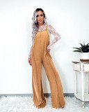 EVE Loose Denim Wide Leg Jumpsuit Back Pants GYAN-16859