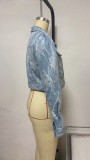 EVE Casual Loose Floral Lace Denim Jacket GYAN-16802