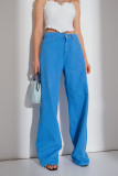 EVE Solid Color Loose Denim Jeans GYAN-22897