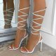 EVE Sexy Rhinestone Braided Strappy High Heels GYUX-21312