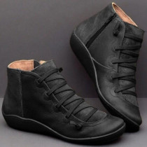 EVE Solid Color Martin Boots Casual Short Boots GYUX-4142