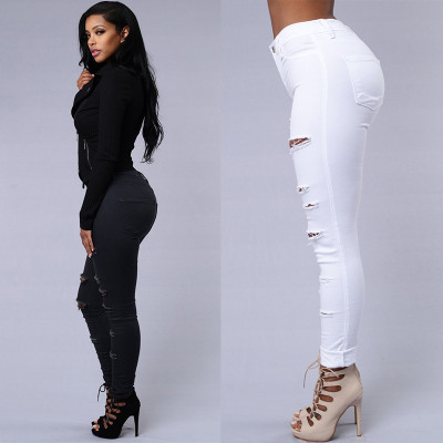 EVE Summer Denim Skinny Pencil Nine Minute Pants GZHY-M253