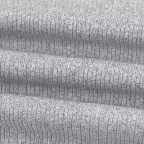 EVE Solid Color Knits Wrap Chest Two Piece Set GHYX-131