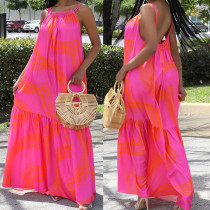 EVE Sexy Sling Loose Backless Maxi Dress SFY-444