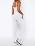 EVE Solid Color Sling Tight Jumpsuit MZ-2858