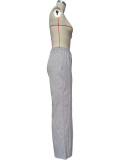 EVE Solid Color Loose Casual Pants OD-8666