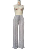 EVE Solid Color Loose Casual Pants OD-8666